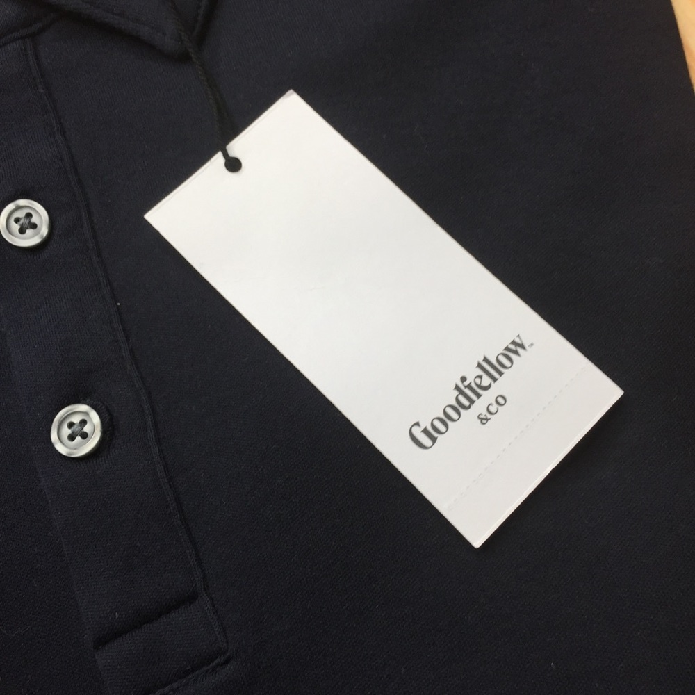 NWT Goodfellow SS Polo Shirt Navy Blue S Men - Picture 5 of 8